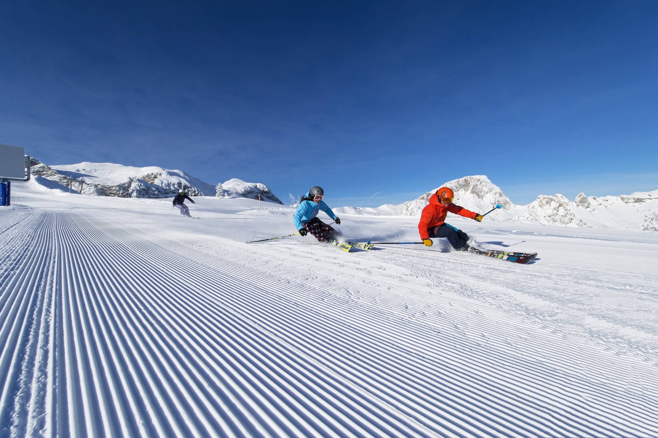 Skifahrer am Nassfeld